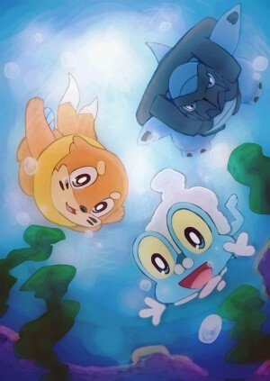 #宝可梦。超不可思议迷宫    「水下探险！」
pid：57583691