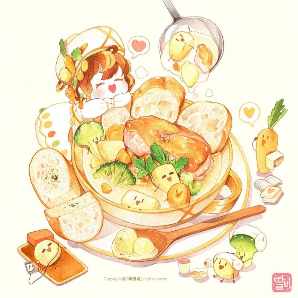 食画，ins：talbi_illust ​​​