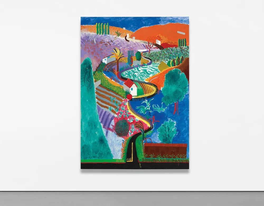 大卫·霍克尼（David Hockney），《尼科尔斯峡谷》（Nichols Canyon），1980