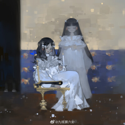 画师微博：九钱算六卦