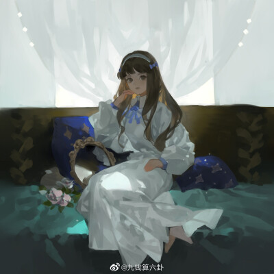 画师微博：九钱算六卦