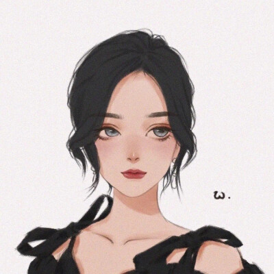 头像女 少女心 可爱 手绘 插画 卡通