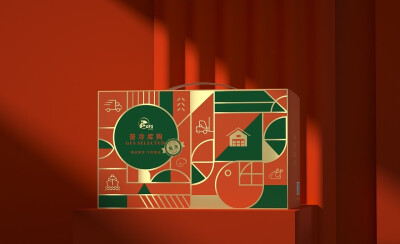 普冷库购全球冻品贸易品牌礼盒包装设计
via：Hellolink