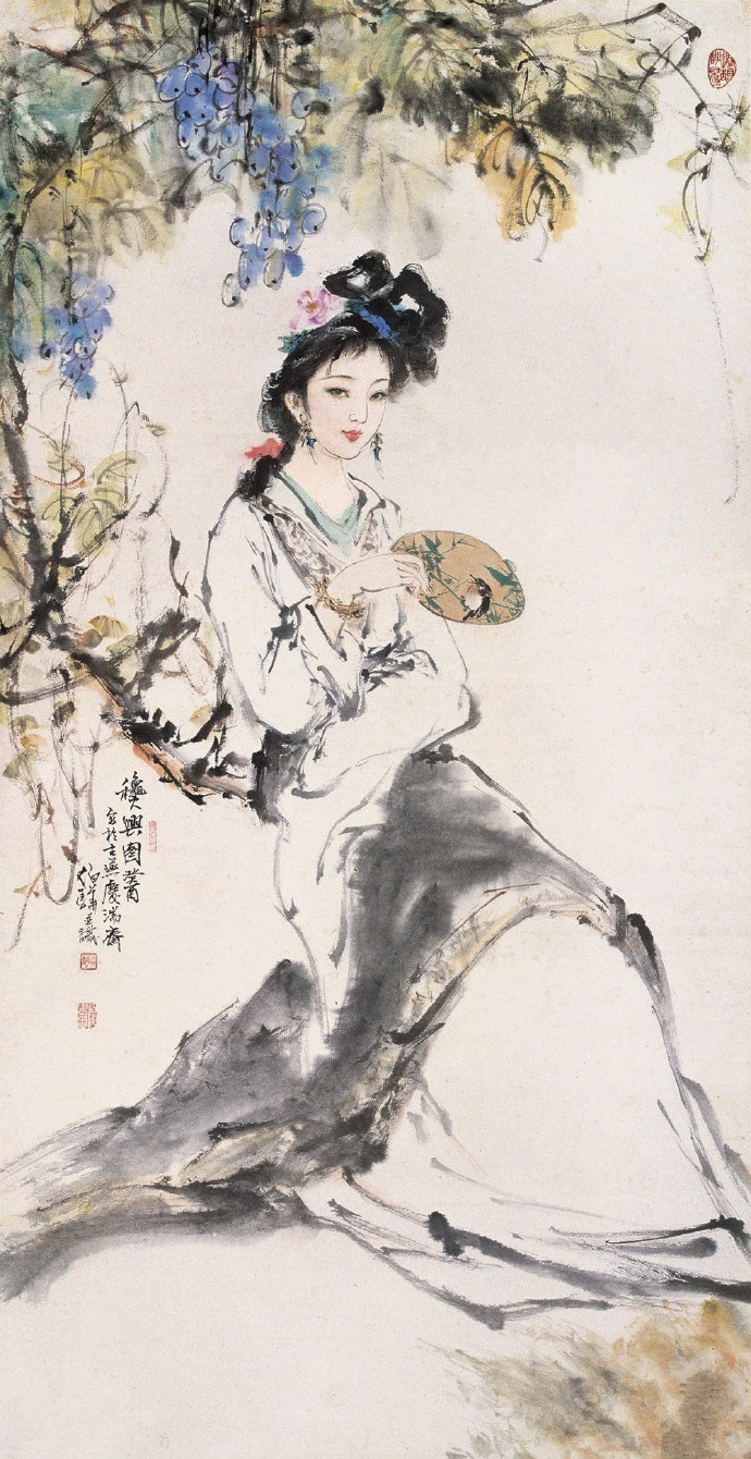 白伯骅仕女画