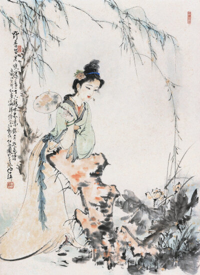 白伯骅仕女画