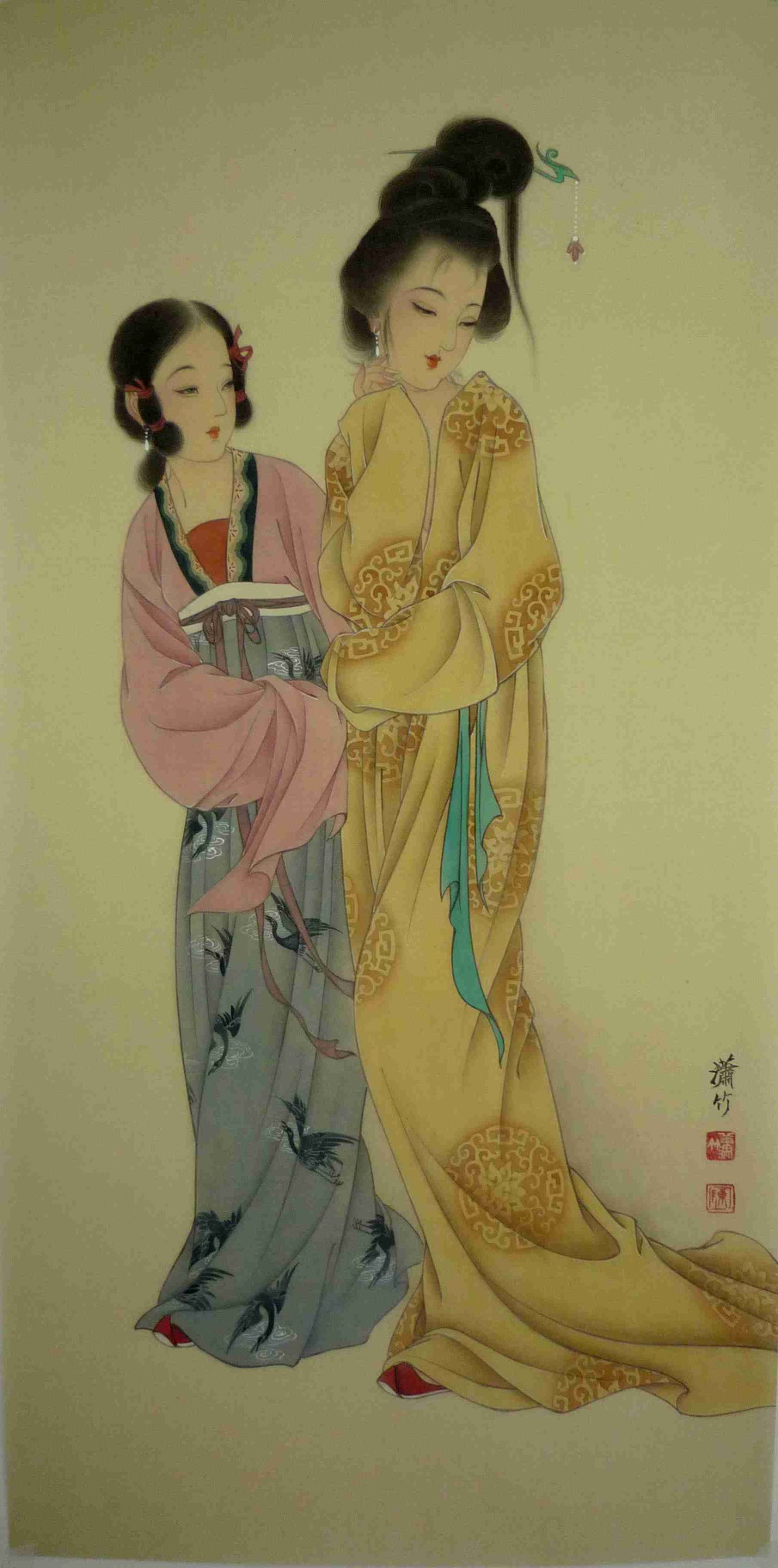 陈彦娥（潇竹）仕女画