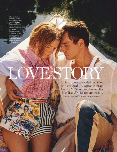 Elle Spain February 2021 西班牙ELLE 二月刊，村花Alexandre Cunha携手Cato van Ee上演的 "Love Story"，明媚春光，甜蜜爱恋。
摄影: Laurie Bartley. ​​ ​​​​