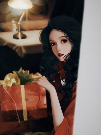 红色系列女生头像头像