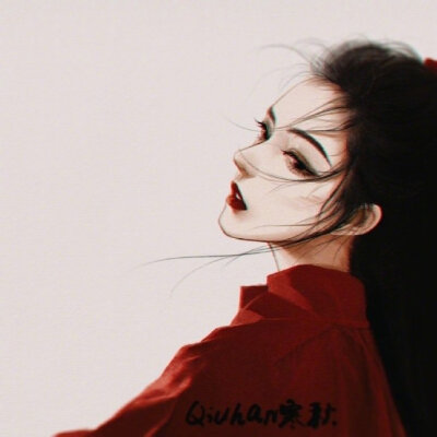 红色系列女生头像头像