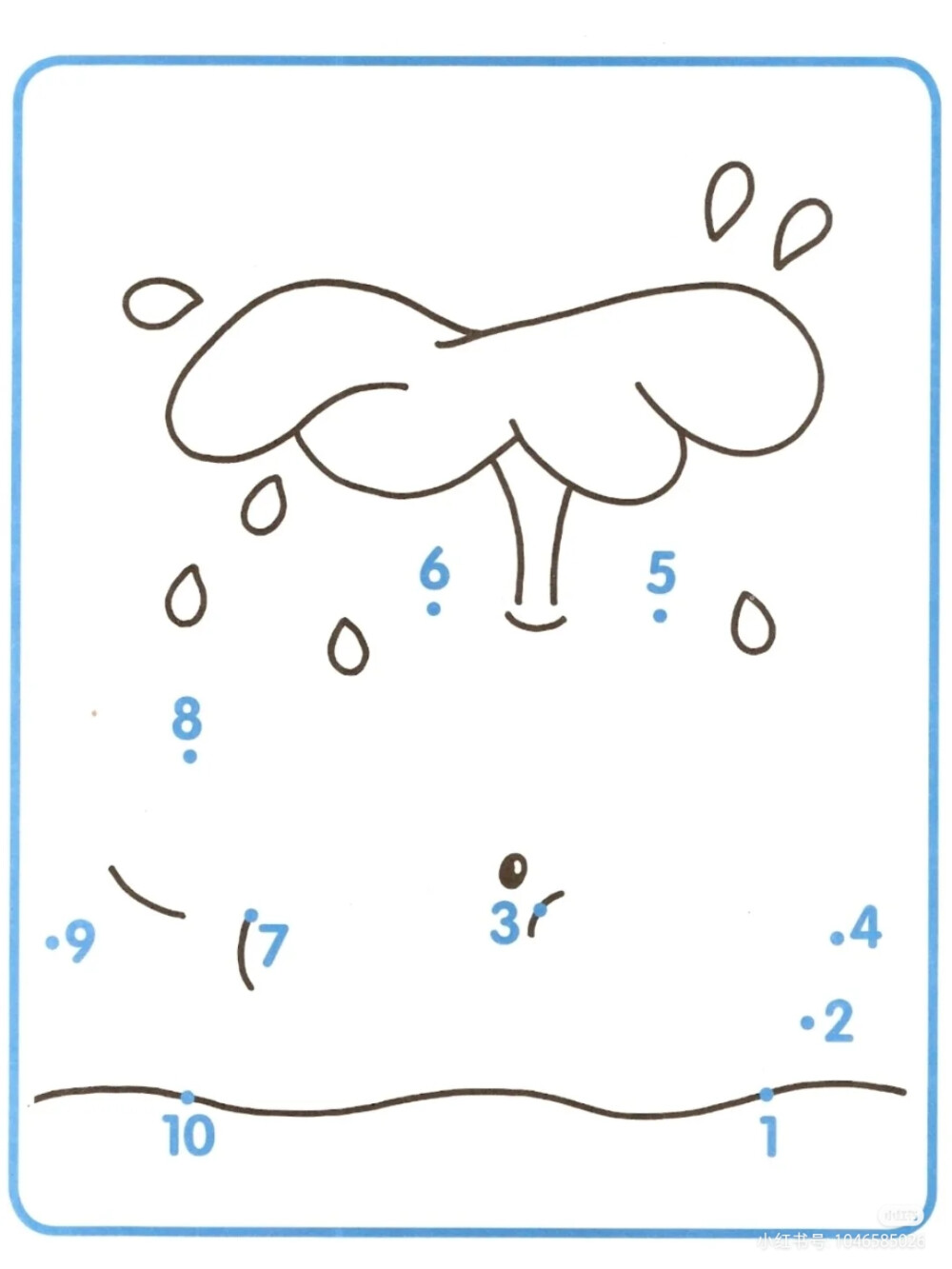 1-10数字连线绘画