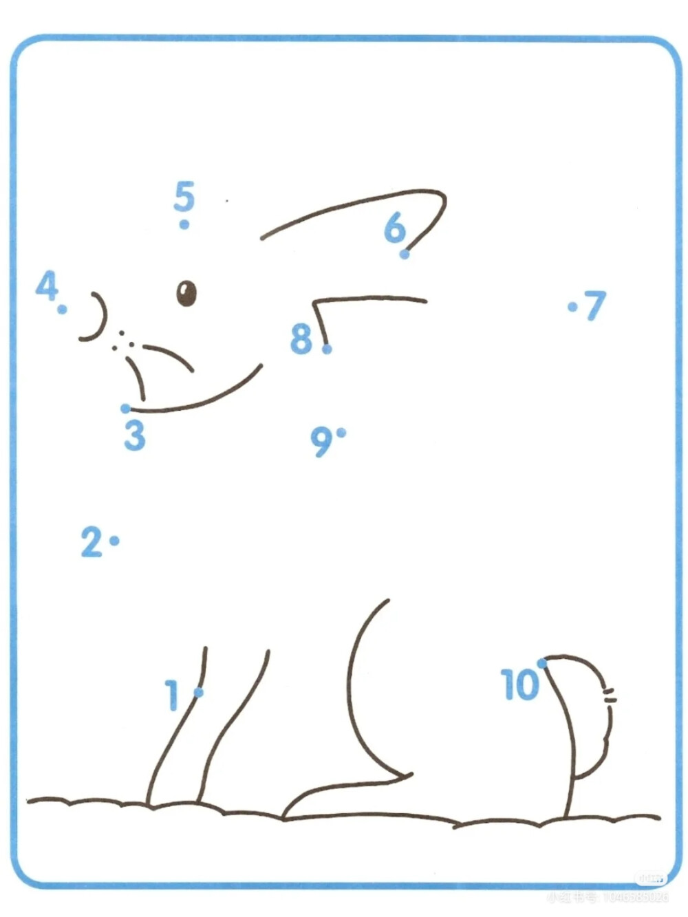 1-10数字连线绘画