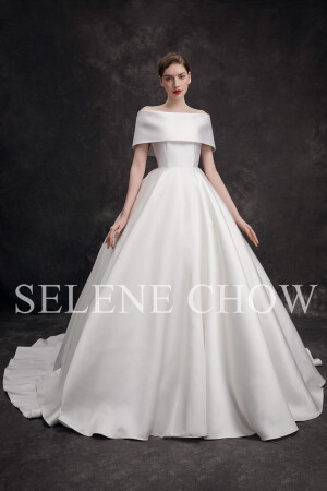 SELENE CHOW 婚纱，图源微博cr：@设计师Selene Chow