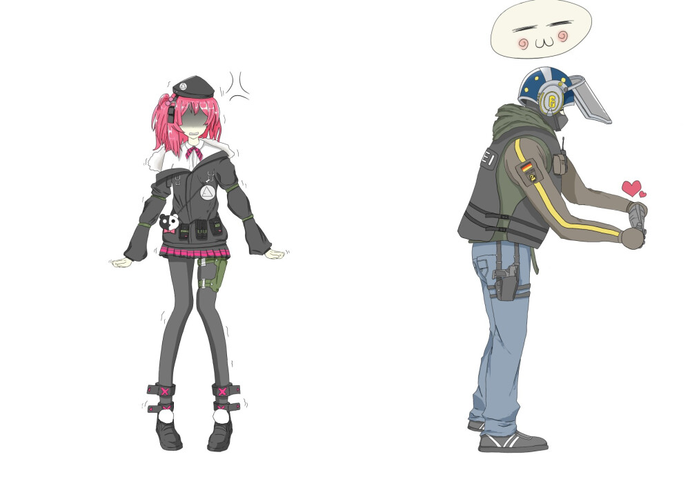 彩虹六号×少女前线
ACOGyyds！！！