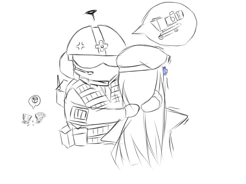 彩虹六号×少女前线
ACOG！