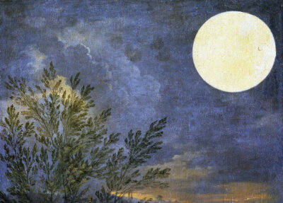 18世纪意大利画家Donato Creti画中的明月与行星。 ​