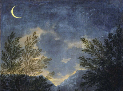 18世纪意大利画家Donato Creti画中的明月与行星。 ​