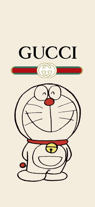 【壁纸】GUCCI大牌壁纸 哆啦A梦联名～
超可爱的哇～
