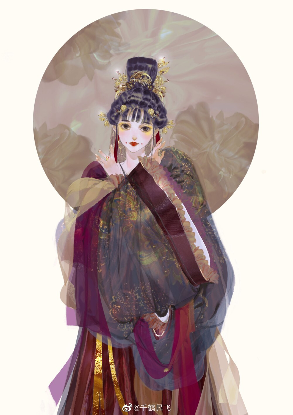 古风插画 壁纸 美人 人设鉴赏
画师：千鹤昇飞
［远火］