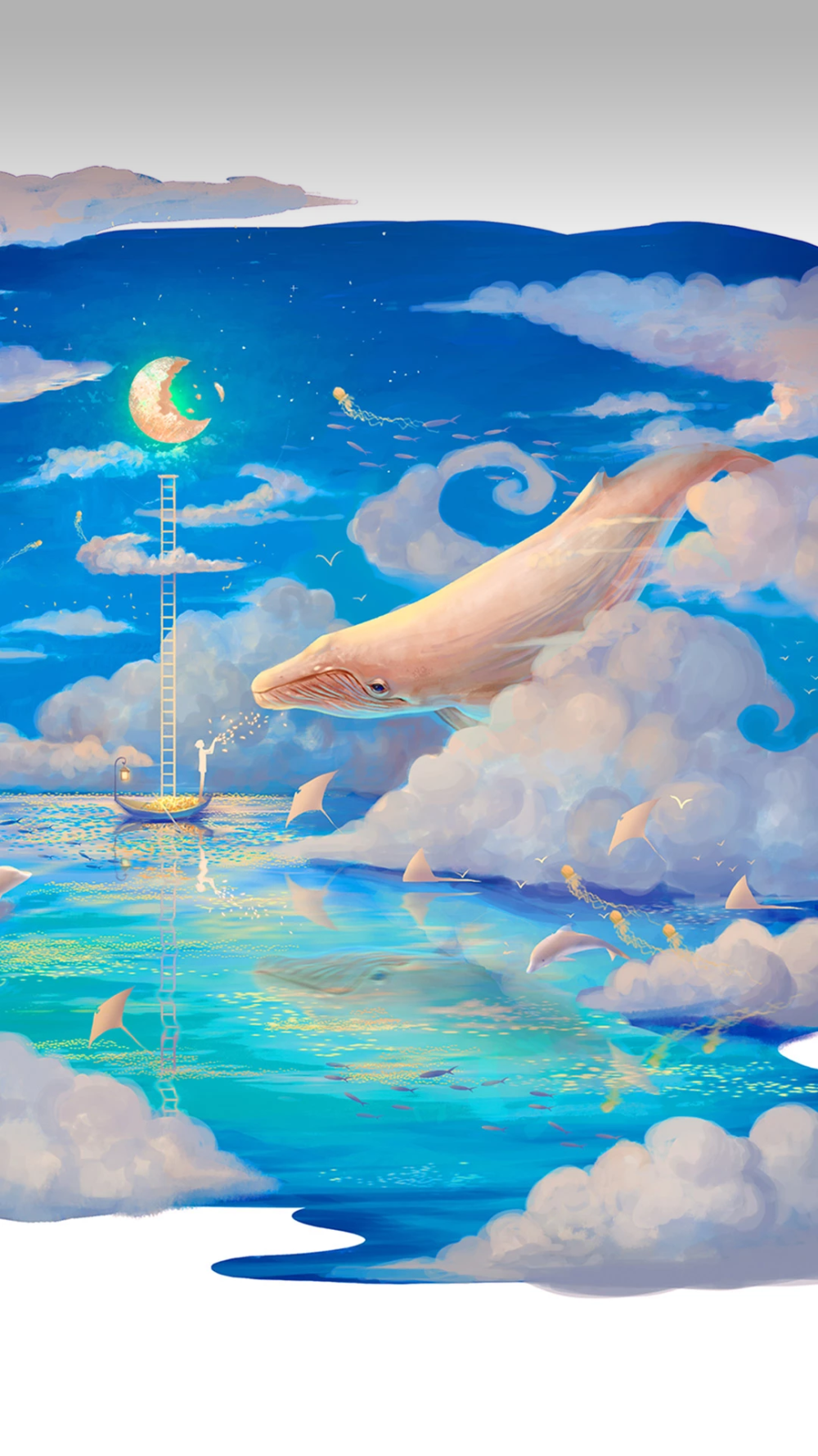 很多事情呢，偏偏是他不在意了，你才给回应。所以趁现在。我不想等以后也不想等你有能力，我就这样出现了。朝着没有做好准备的你。
第213期鲸鱼壁纸分享。侵权删。