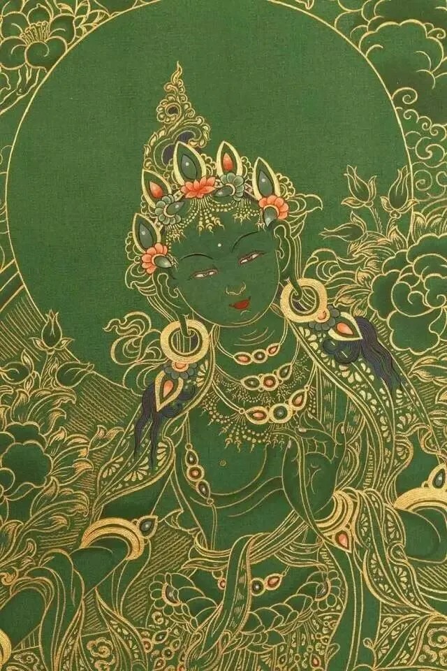 美丽的绿度母 - 高清图片，堆糖，美图壁纸兴趣社区