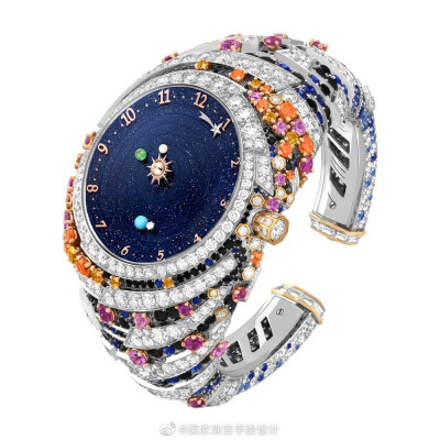  Van Cleef & Arpels 推出新一季高级珠宝腕表，延续充满浪漫诗意的设计主题——Planétarium 新作将璀璨星空由表盘引入镯壁装饰；Ballerine Musicale 为表盘上的芭蕾舞伶奏响动听配乐；Poèmes en Fleurs 撷取法国情诗…