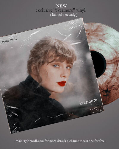 Taylor Swift - fan editing exclusive "evermore" vinyl
by sunset.babe