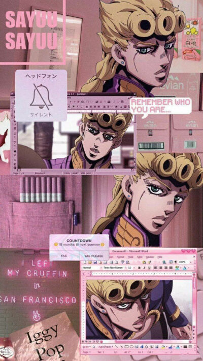 JOJO
鬼灭之刃
乔鲁诺
粉
紫
