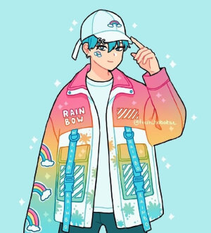 色彩人物插画，来自插画师 EmilyKim ​​​​