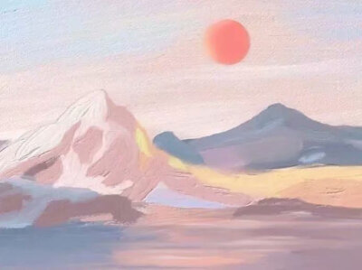 我永远爱傍晚轻抚的微风和落日黄昏.