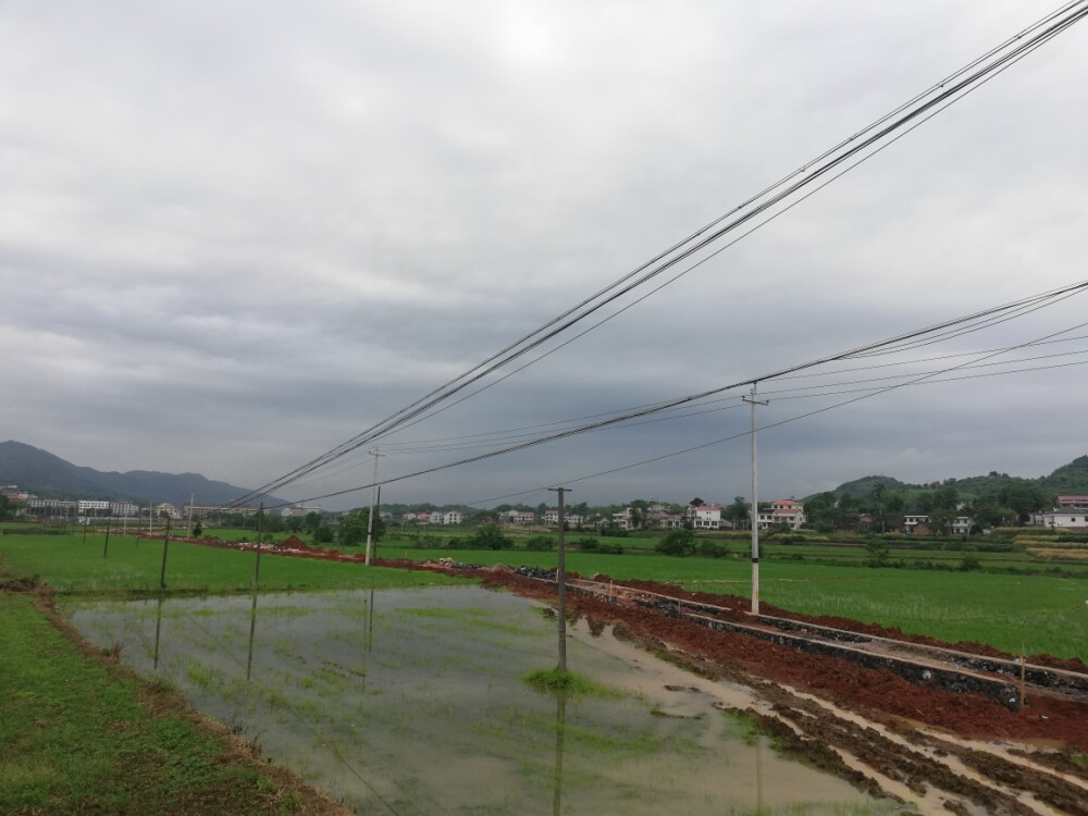 城市 下雨天 朦胧 光线 