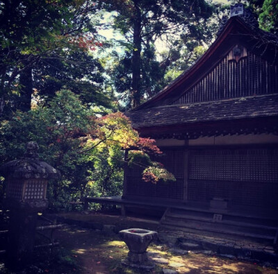 夏目友人帐圣地巡礼，
阳光洒下的高雄山神户寺 ​​​​