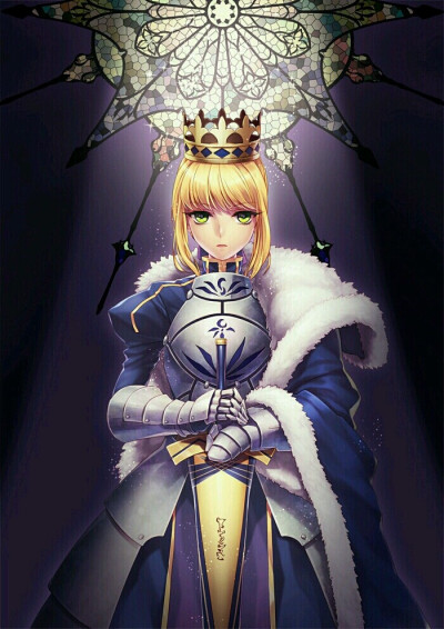 吾王 saber fate 女神 动漫