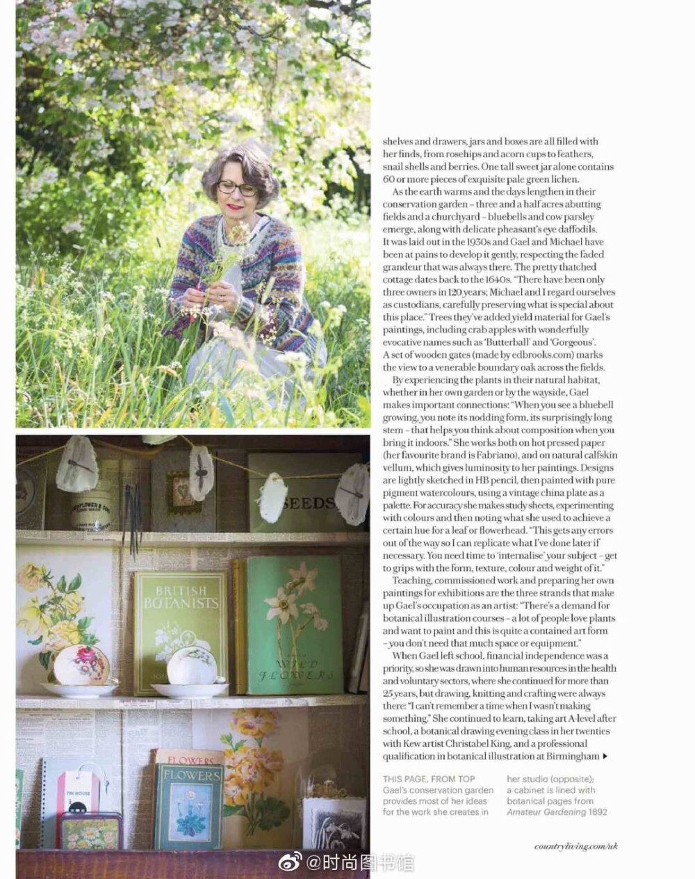 The art of botanicals,植物的艺术 . 新上一本非常好看的#英国生活方式类杂志《Country Living UK》#。Country Living英国版是一本关于家居，花园，美食，旅行和健康的田园生活方式类杂志。杂志图源来自时尚图书馆APP, 苹果应用商店搜 时尚图书馆, 安卓应用下载地址 