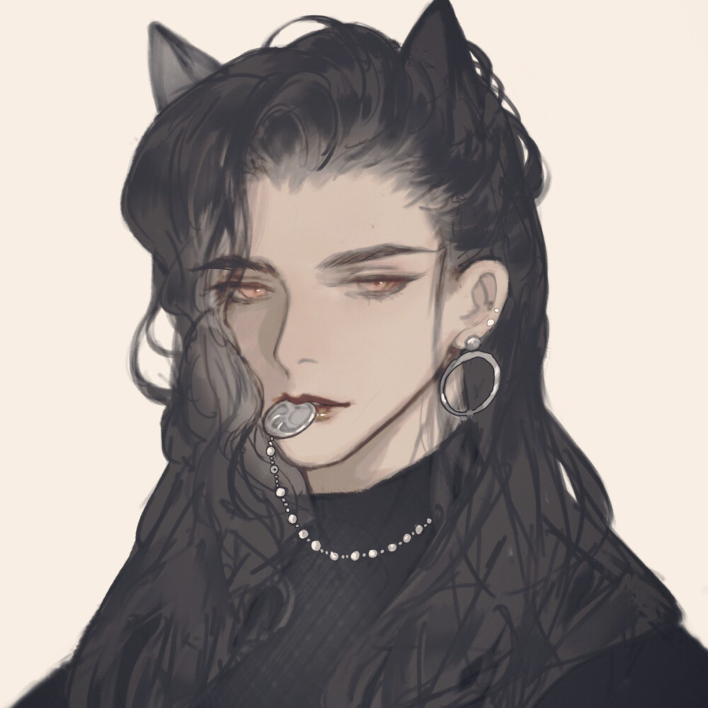 【半次元 画师(肥宅大包子)】古风男头(六月)