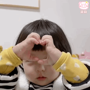 萌娃丸子妹表情包动图 可爱的表情包