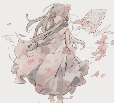 pixiv画师：逢編いあむ
这个画风给予一种温柔的感觉呢，很治愈呀