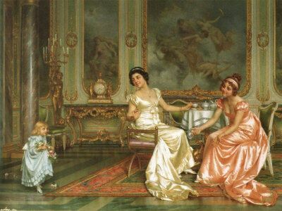 意大利画家Vittorio Reggianini(1858年至1938年[或1939]）