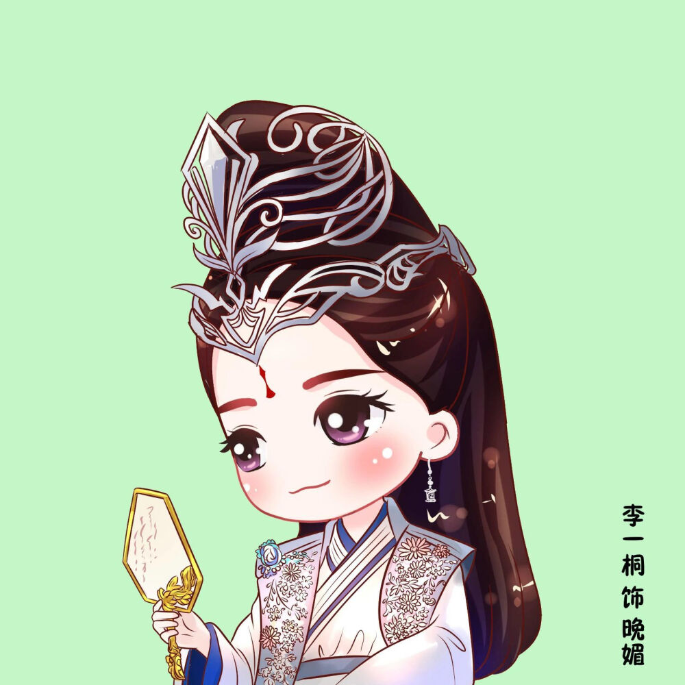 宝藏女孩李一桐q版