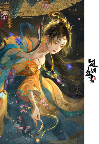 手绘 壁纸 插画 by 养猫画画的随随