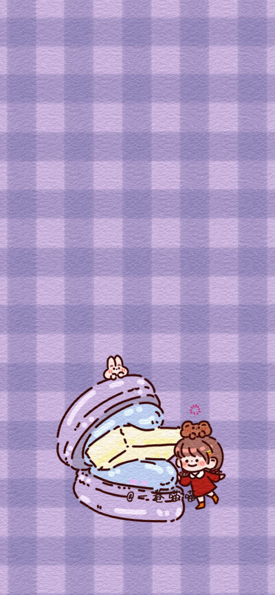 卡通壁纸
图源 一卷喵喵