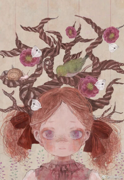 日本插画师:
楠 サトミ （kusunosukenlgc） ​​​
儿插，纹理特别