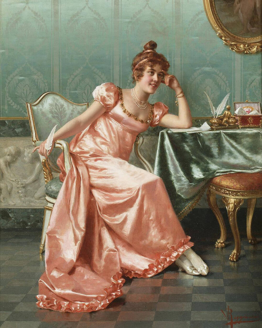 意大利画家Vittorio Reggianini(1858年至1938年[或1939]）