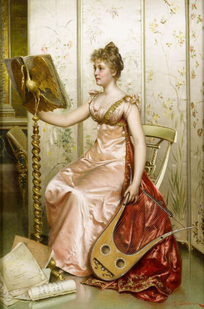 意大利画家Vittorio Reggianini(1858年至1938年[或1939]）