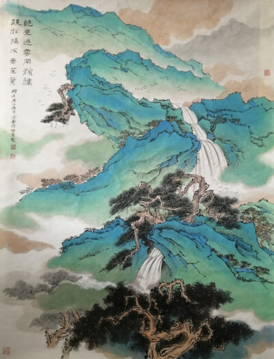 郝瑞英国画作品