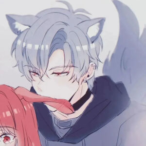 情头，一男一女，动漫[图源网]