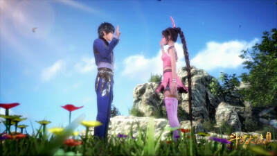 从敌人到兄妹，兄妹最后到恋人，我愿护你生生世世，如果他们想动你，就先从我的身体上踏过去！