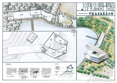 室内设计马克笔手绘 /快题设计/建筑设计/手绘/商业空间