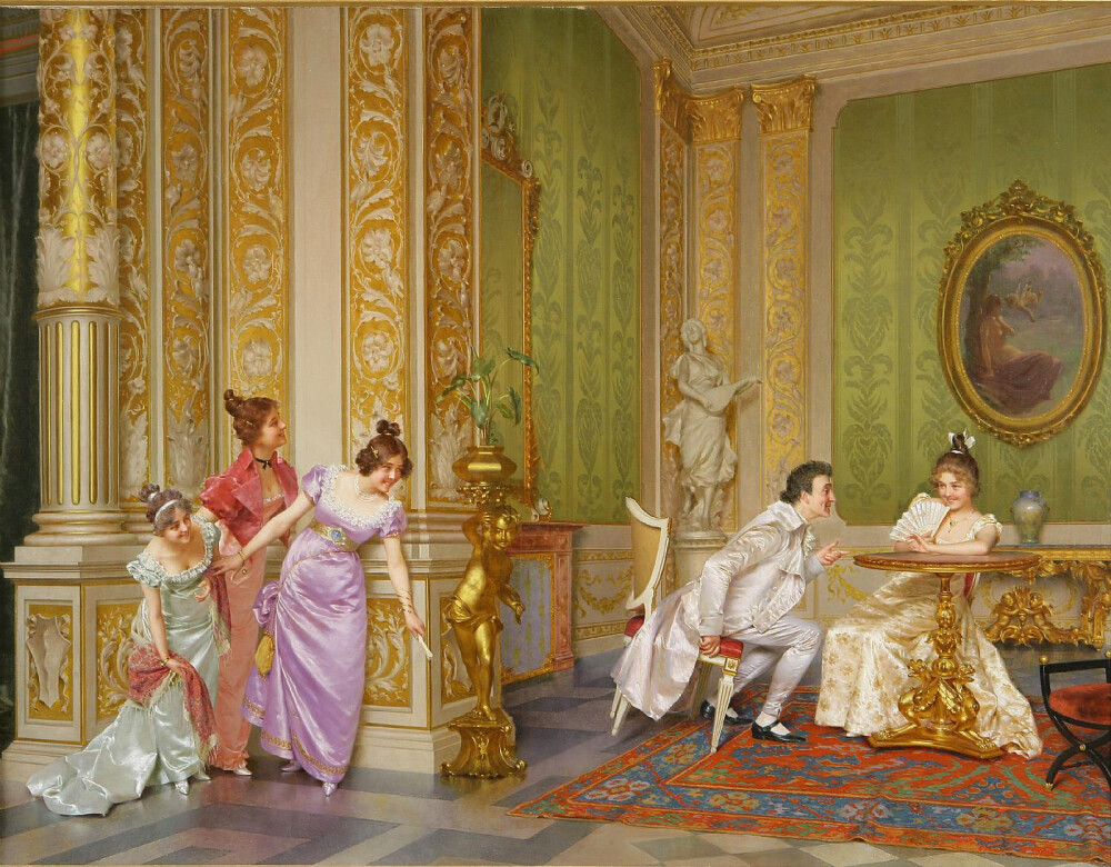 意大利画家Vittorio Reggianini(1858年至1938年[或1939]）