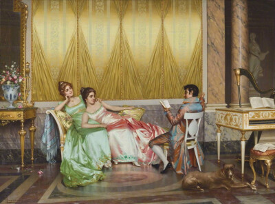 意大利画家Vittorio Reggianini(1858年至1938年[或1939]）