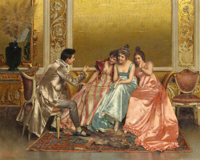 意大利画家Vittorio Reggianini(1858年至1938年[或1939]）